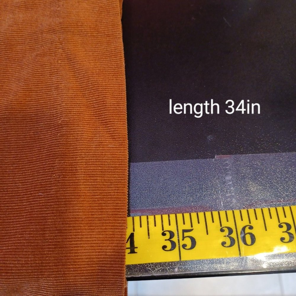 LEONA by LAUREN LEONARD Sz 2 Corduroy Cut Out Brown Shift Dress Sleeveless Lined - Picture 13 of 15